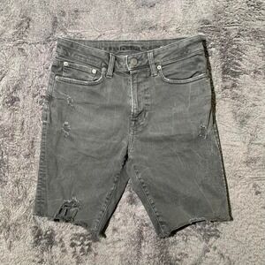 American Eagle Skater Grey distressed Denim Shorts‎